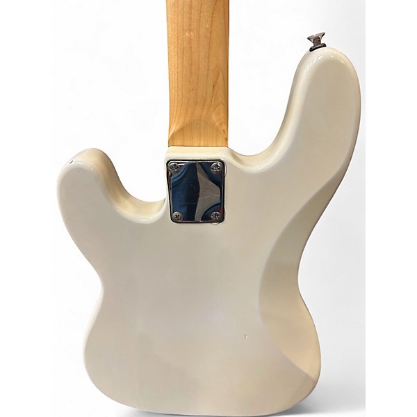 Used Squier Precision Bass White Electric Bass Guitar