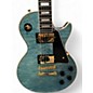 Used Epiphone Les Paul Custom Quilt Guitar Center-Exclusive Ocean Blue Solid Body Electric Guitar