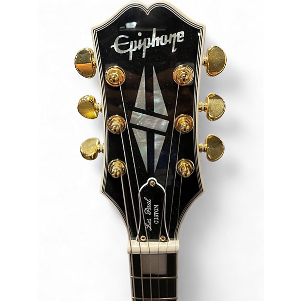 Used Epiphone Les Paul Custom Quilt Guitar Center-Exclusive Ocean Blue Solid Body Electric Guitar