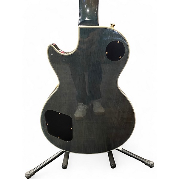 Used Epiphone Les Paul Custom Quilt Guitar Center-Exclusive Ocean Blue Solid Body Electric Guitar