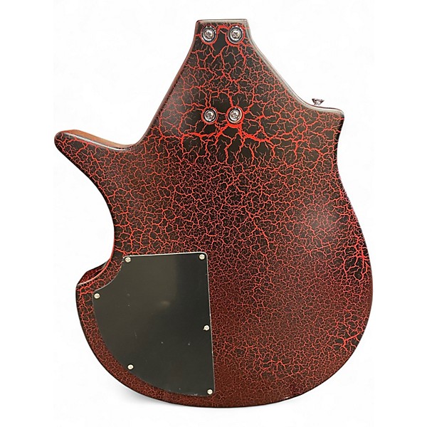 Used Rogue Electric Sitar Guitar Red Solid Body Electric Guitar