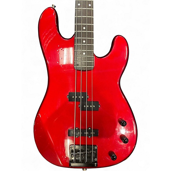 Used B.C. Rich NJ Series PJ Red Sparkle Electric Bass Guitar