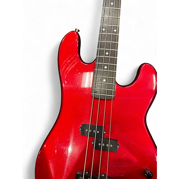 Used B.C. Rich NJ Series PJ Red Sparkle Electric Bass Guitar