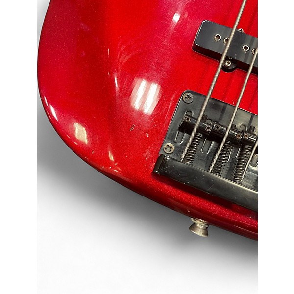 Used B.C. Rich NJ Series PJ Red Sparkle Electric Bass Guitar