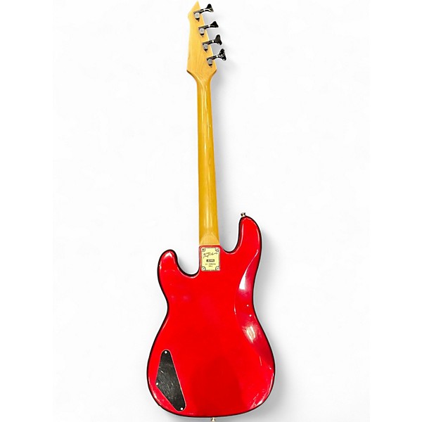 Used B.C. Rich NJ Series PJ Red Sparkle Electric Bass Guitar