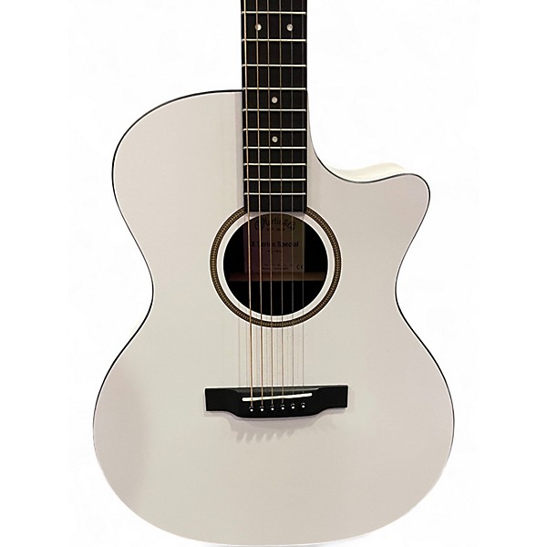 Used Martin GPC-X1E White Acoustic Electric Guitar