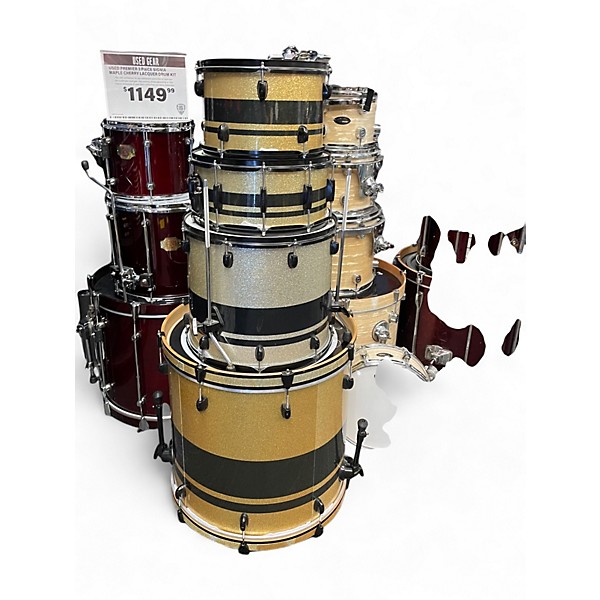 Used Gretsch Drums 4 Piece Catalina Club Rock Gold Sparkle Drum Kit