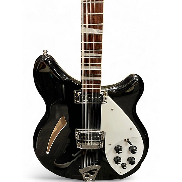 Used Rickenbacker 360/12 Black Hollow Body Electric Guitar