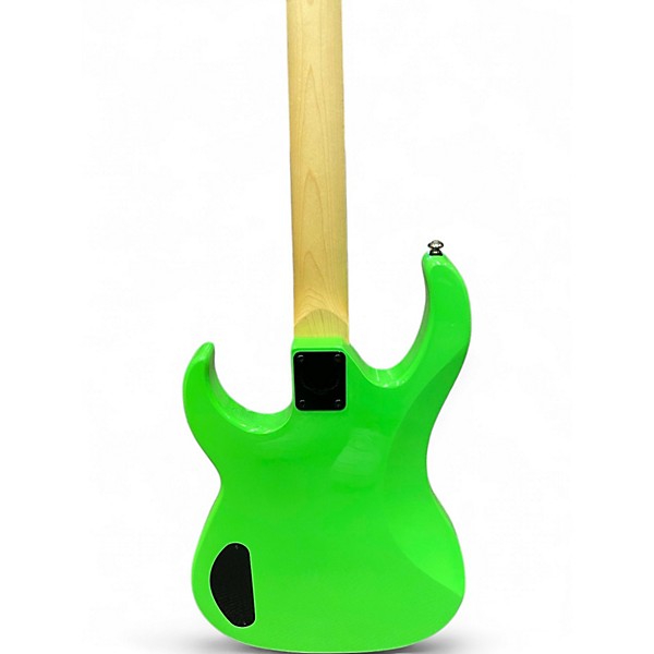 Used Dean Custom Zone 4-String Neon Green Electric Bass Guitar