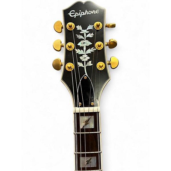 Used Epiphone Emily Wolfe Sheraton White Wolfe Hollow Body Electric Guitar