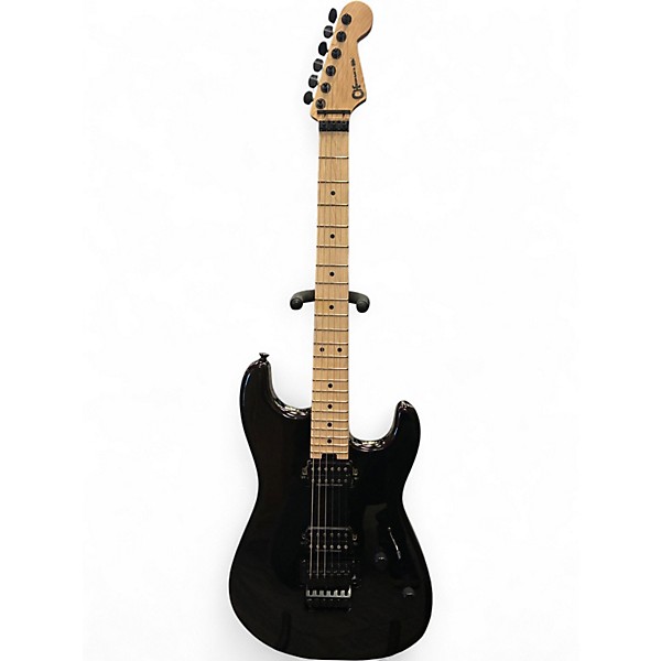 Used Charvel Pro-Mod San Dimas Style 1 HH FR Black Solid Body Electric Guitar