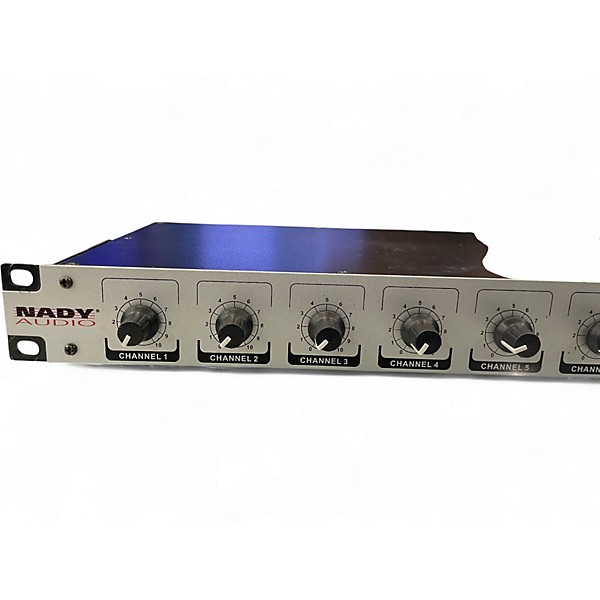 Used Nady RMX 6 CHANNEL MIC LINE MIXER Power Amp