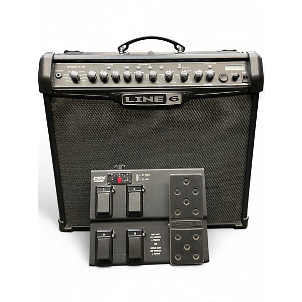 Used Line 6 Spider IV 75W 1x12 Guitar Combo Amp