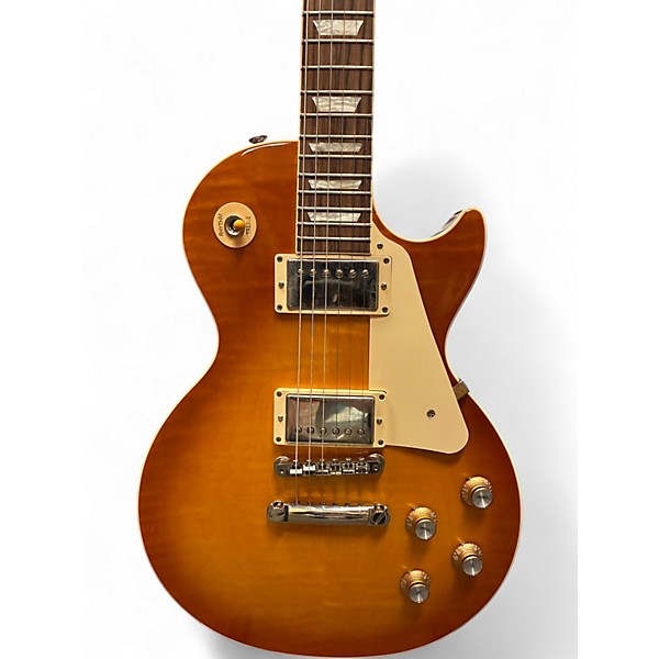 Used 2023 Gibson Les Paul Standard '60s Figured Top Honey Amber Solid Body Electric Guitar
