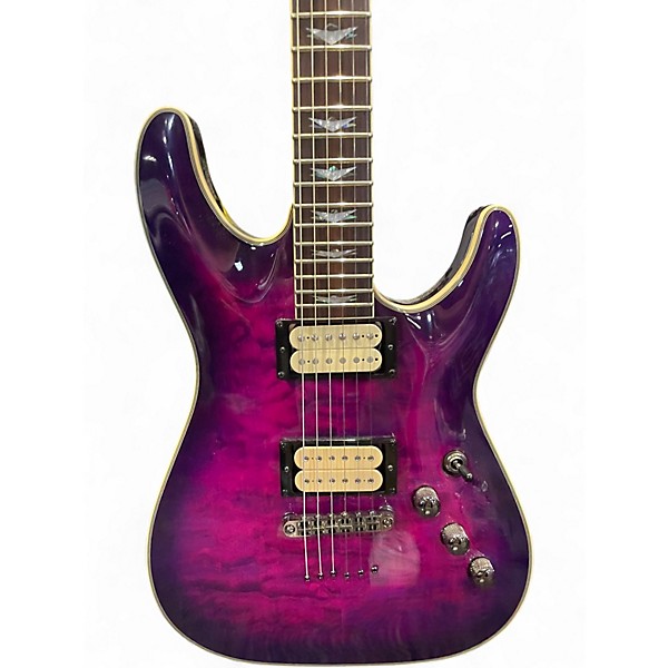 Used Schecter Guitar Research Omen Extreme 6 Magneta Solid Body Electric Guitar