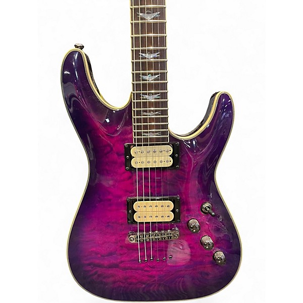 Used Schecter Guitar Research Omen Extreme 6 Magneta Solid Body Electric Guitar