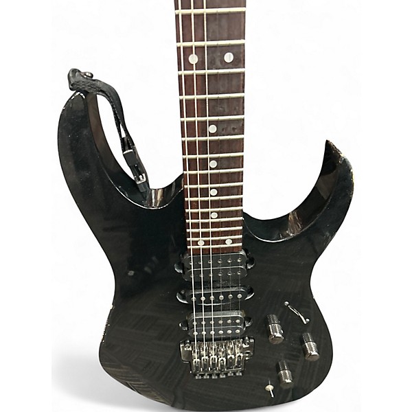 Used Ibanez RG1570 RG Series Cosmo Black Solid Body Electric Guitar