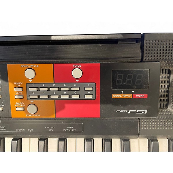 Used Yamaha PSRF51 61 Key Portable Keyboard