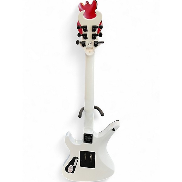 Used Schecter Guitar Research Synyster Gates Signature Standard Black and White Solid Body Electric Guitar