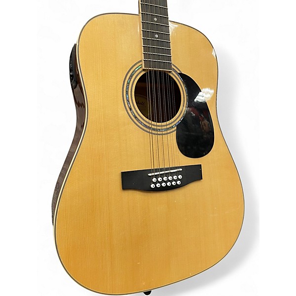 Used Mitchell D120S12 Natural 12 String Acoustic Electric Guitar