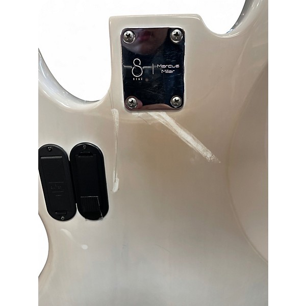 Used Sire MARCUS MILLER  WHITE Electric Bass Guitar