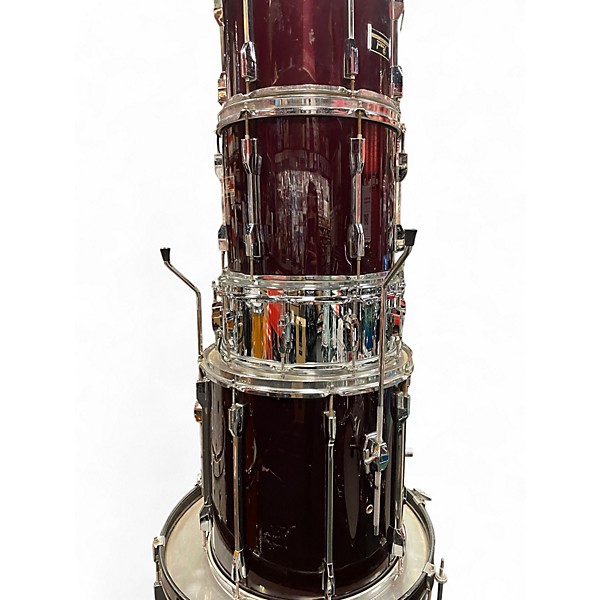 Used Pearl 5 Piece Export Midnight Wine Drum Kit