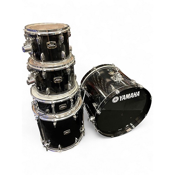 Used 2010s Yamaha 5 Piece Tour Custom Black Drum Kit