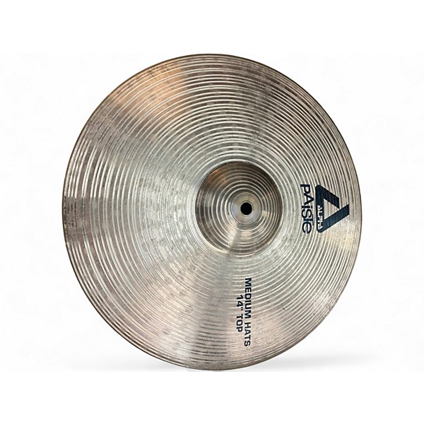 Used Paiste 14in Alpha Medium Hi Hat Pair Cymbal