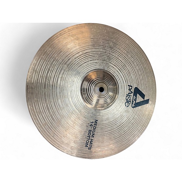 Used Paiste 14in Alpha Medium Hi Hat Pair Cymbal