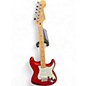 Used Fender Standard Stratocaster Chrome Red Solid Body Electric Guitar thumbnail