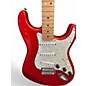 Used Fender Standard Stratocaster Chrome Red Solid Body Electric Guitar