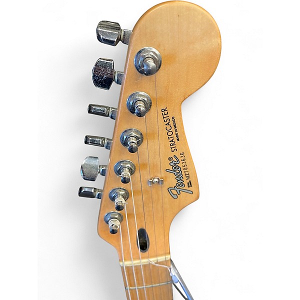 Used Fender Standard Stratocaster Chrome Red Solid Body Electric Guitar