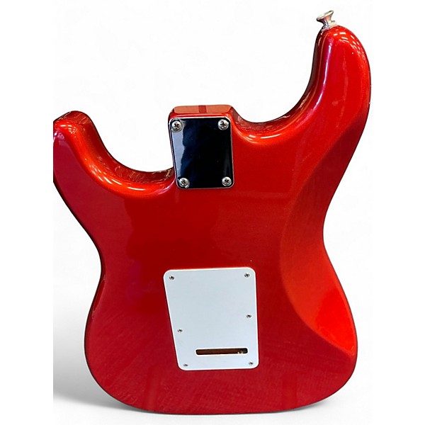 Used Fender Standard Stratocaster Chrome Red Solid Body Electric Guitar