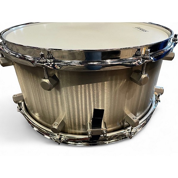 Used Honest Abe 14X6 ROLLED ALUMINUM SNARE SILVER Drum