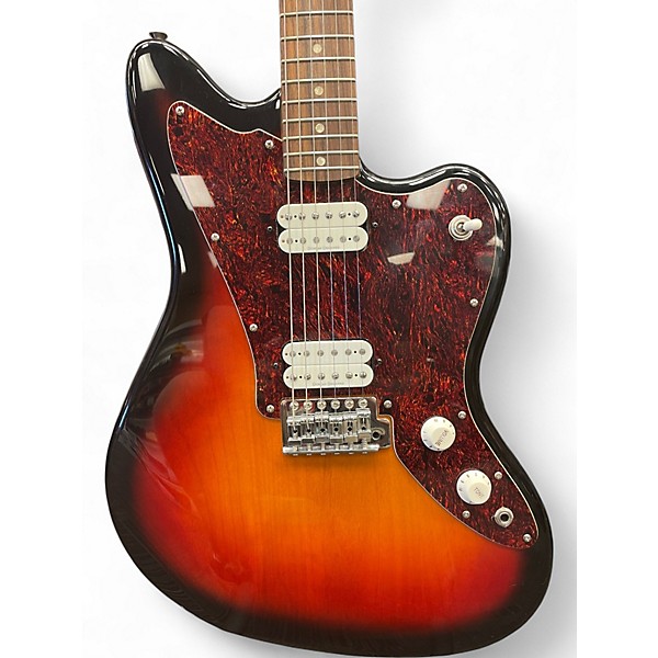 Used Squier Jagmaster  3 Color Sunburst Solid Body Electric Guitar