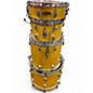 Vintage 1960s Trixon 4 Piece Luxus Yellow Sparkle Drum Kit thumbnail