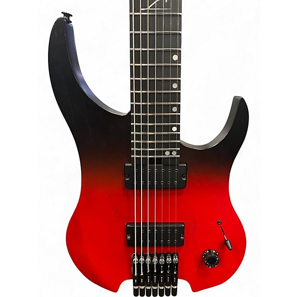Used Legator Ghost Performance 7 Crimson Red Burst Solid Body Electric Guitar