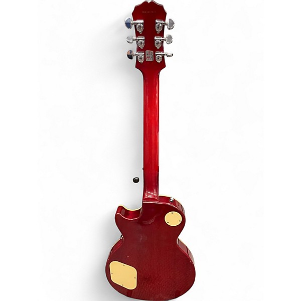 Used Epiphone Les Paul Standard Trans Red Solid Body Electric Guitar