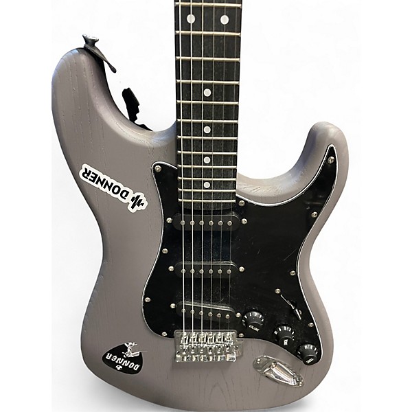 Used Donner Standard Series Gray Solid Body Electric Guitar