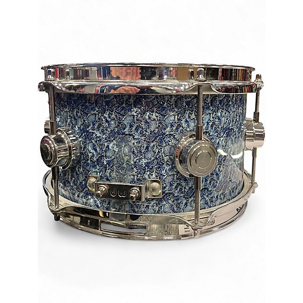 Used DW 10in ALL MAPLE SNARE BARRACUDA BLUE Drum