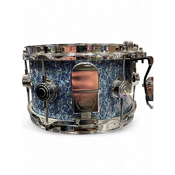 Used DW 10in ALL MAPLE SNARE BARRACUDA BLUE Drum