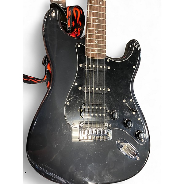 Used Squier Affinity Stratocaster Black Solid Body Electric Guitar