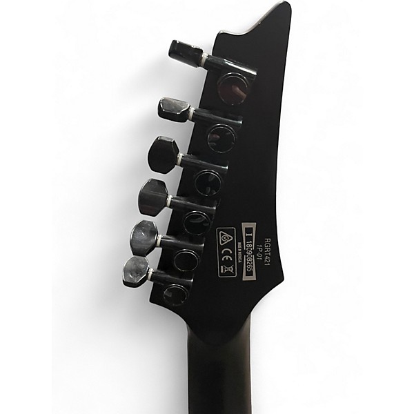 Used Ibanez RGRT421 WEATHERED BLACK Solid Body Electric Guitar