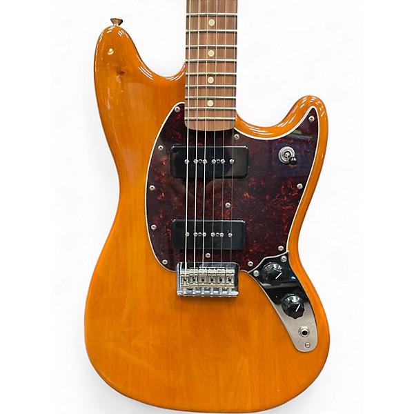 Used Fender Modern Player Mustang Aged Natural Solid Body Electric Guitar