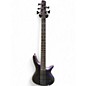 Used Ibanez SR505 5 String Black Aurora Burst Electric Bass Guitar thumbnail