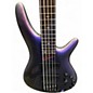 Used Ibanez SR505 5 String Black Aurora Burst Electric Bass Guitar