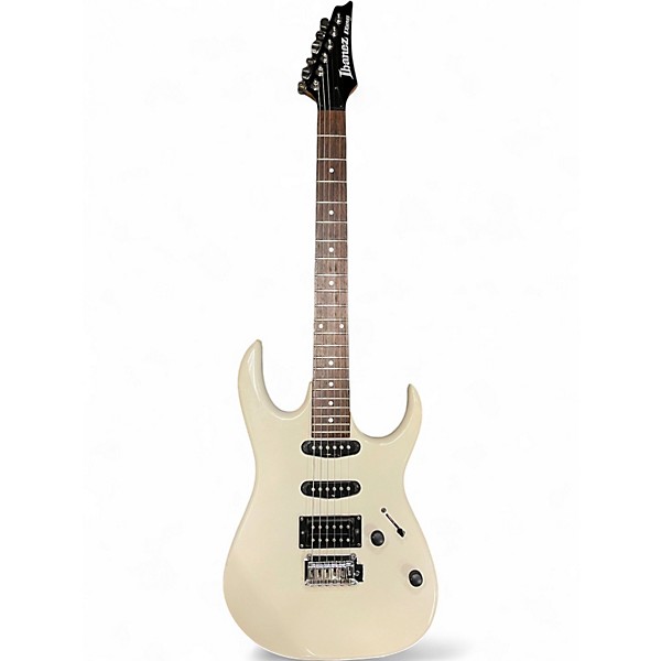 Used Ibanez EX SERIES WHITE Solid Body Electric Guitar