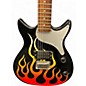 Used First Act ME444 BLACK WITH FLAMES Solid Body Electric Guitar