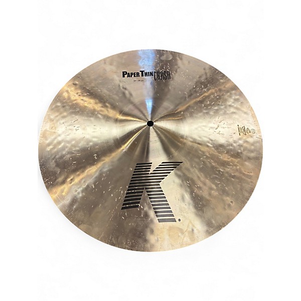 Used Zildjian 18in K Paper Thin Crash Cymbal