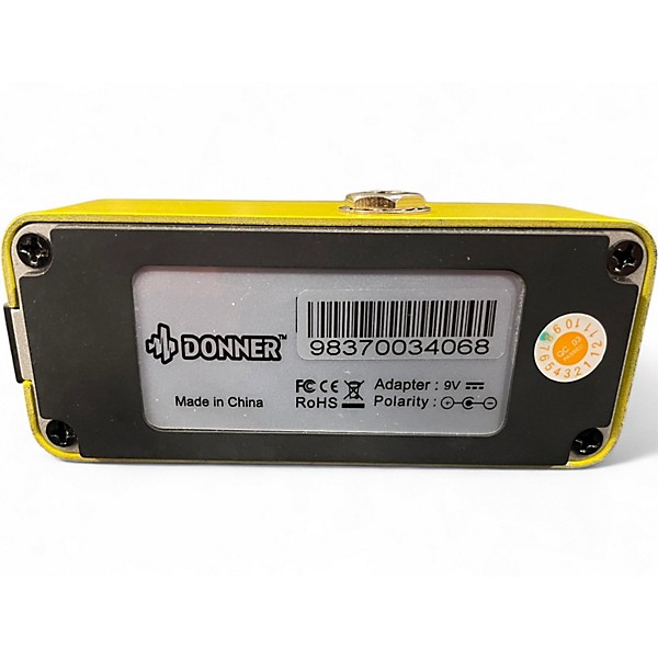 Used Donner Yellow Fall Delay Effect Pedal